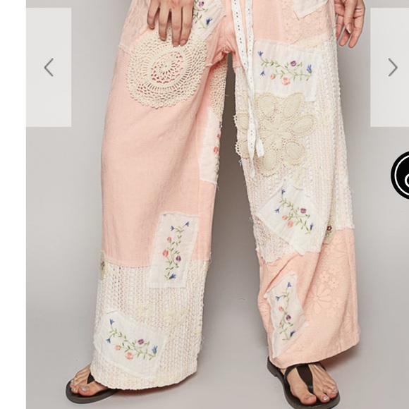 P4468–POL Patchwork Lace Crochet Pants or Shirt - Picture 6 of 8